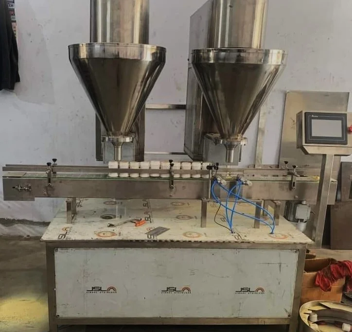 Automatic Edible Oil Filling Machine 16 Double Head Auger Type Powder Filling