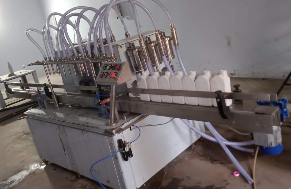 Automatic Sunflower Oil Filling Machine 12 Twelve Head Liquid Filling