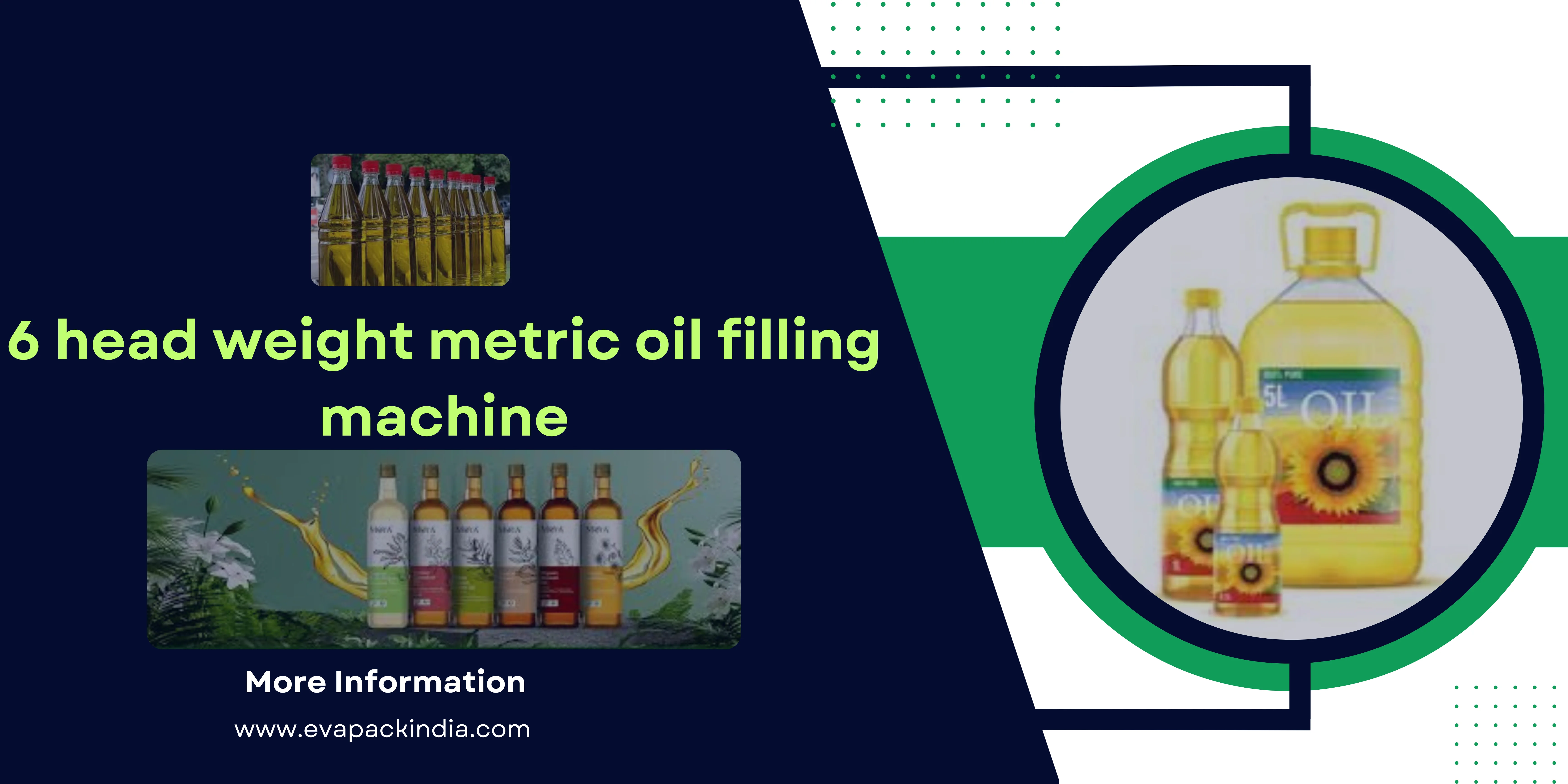 6 head Weight Metric Oil Filling Machine 1 15kg Mustard Oil Filling Machine