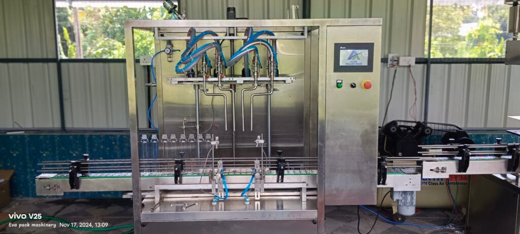 Automatic Four Head Milk Filling Machine